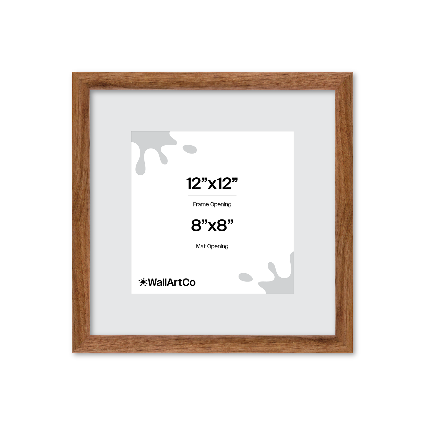 12" x 12" Light Walnut Hudson Narrows Wall Frame
