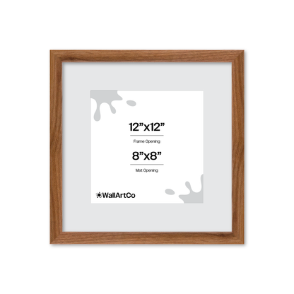 12" x 12" Light Walnut Hudson Narrows Wall Frame