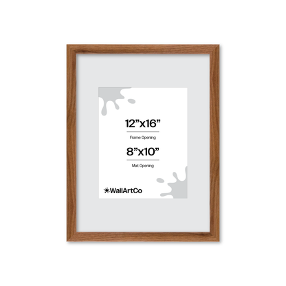 12" x 16" Light Walnut Hudson Narrows Wall Frame