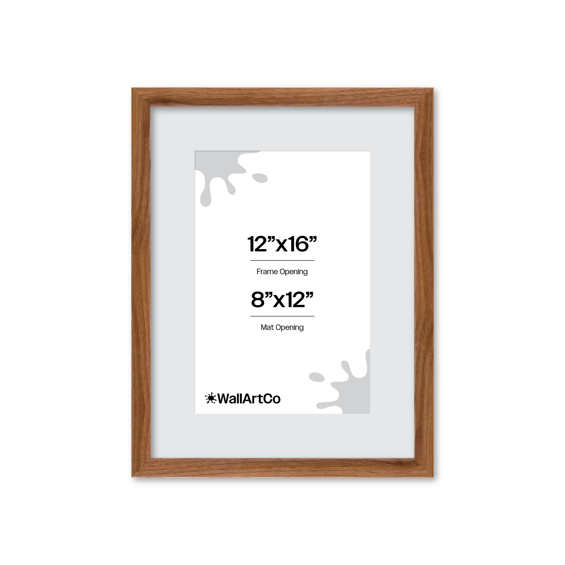 12" x 16" Light Walnut Hudson Narrows Wall Frame