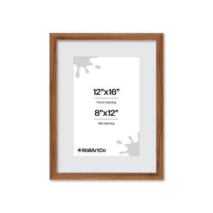 12" x 16" Light Walnut Hudson Narrows Wall Frame