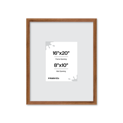 16" x 20" Light Walnut Hudson Narrows Wall Frame