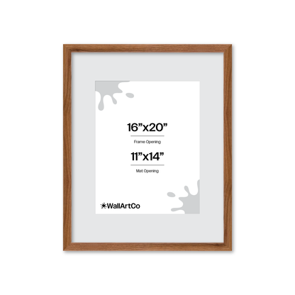 16" x 20" Light Walnut Hudson Narrows Wall Frame