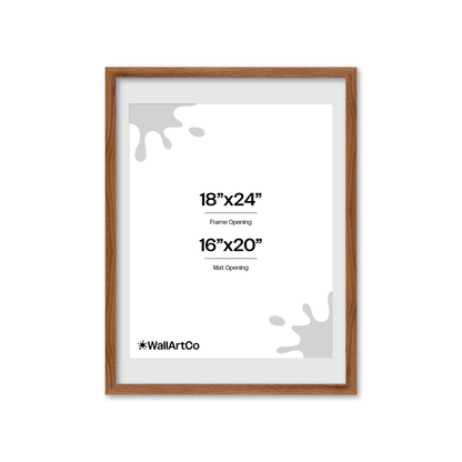 18" x 24" Light Walnut Hudson Narrows Wall Frame