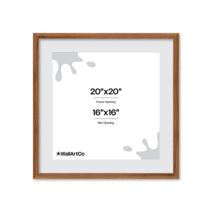 20" x 20" Light Walnut Hudson Narrows Wall Frame