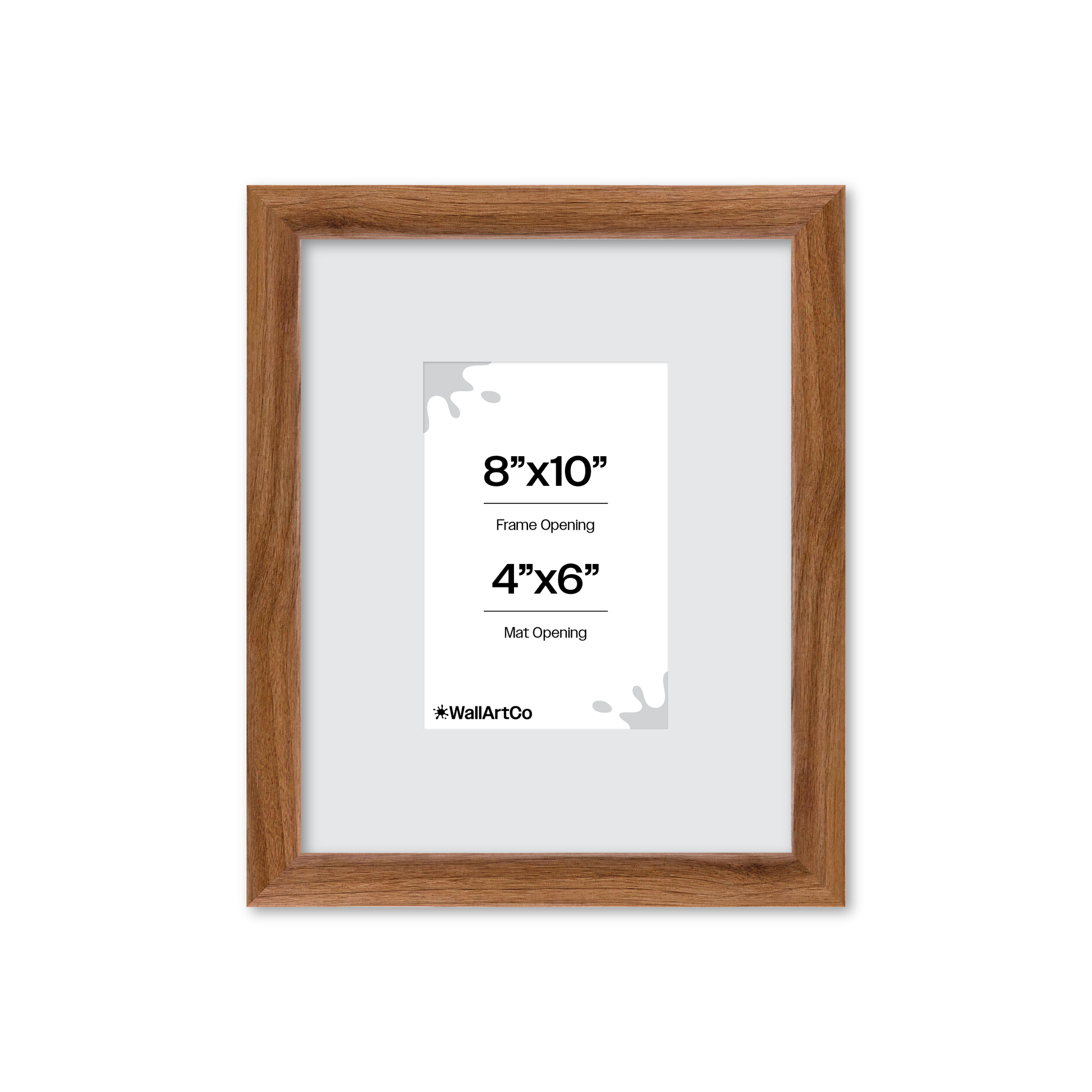 8" x 10" Light Walnut Hudson Narrows Wall Frame