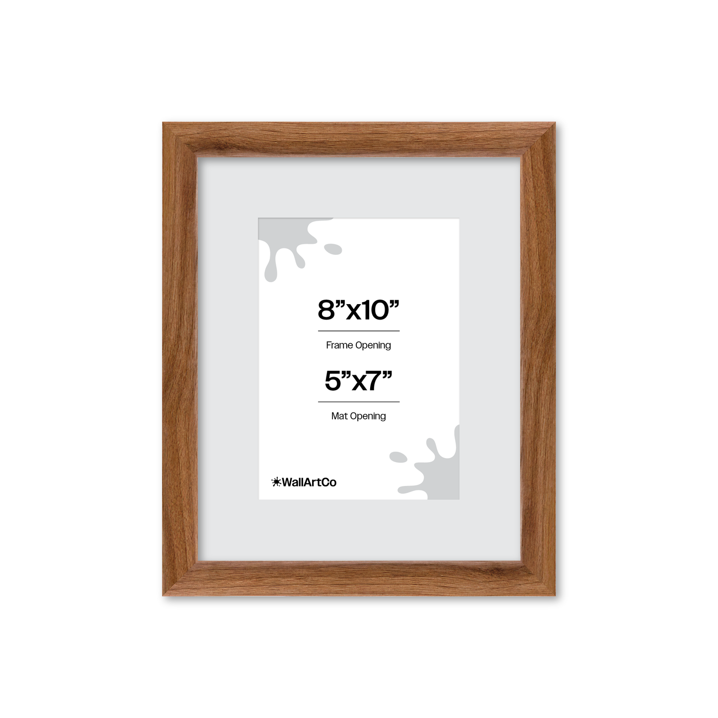 8" x 10" Light Walnut Hudson Narrows Wall Frame