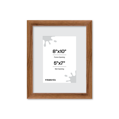 8" x 10" Light Walnut Hudson Narrows Wall Frame