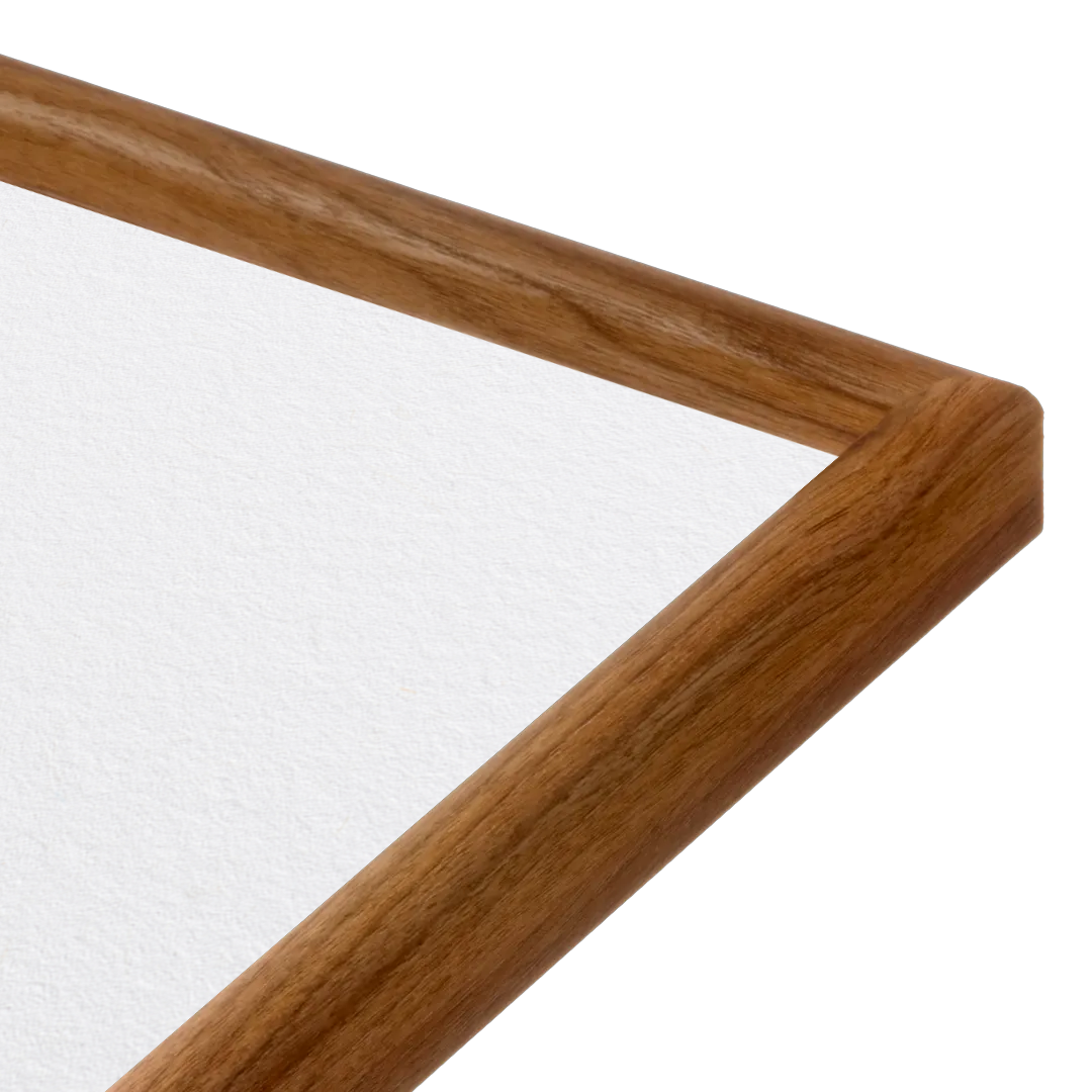 corner of the Light Walnut Hudson Narrows Wall Frame