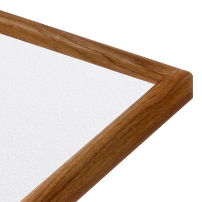 corner of the Light Walnut Hudson Narrows Wall Frame
