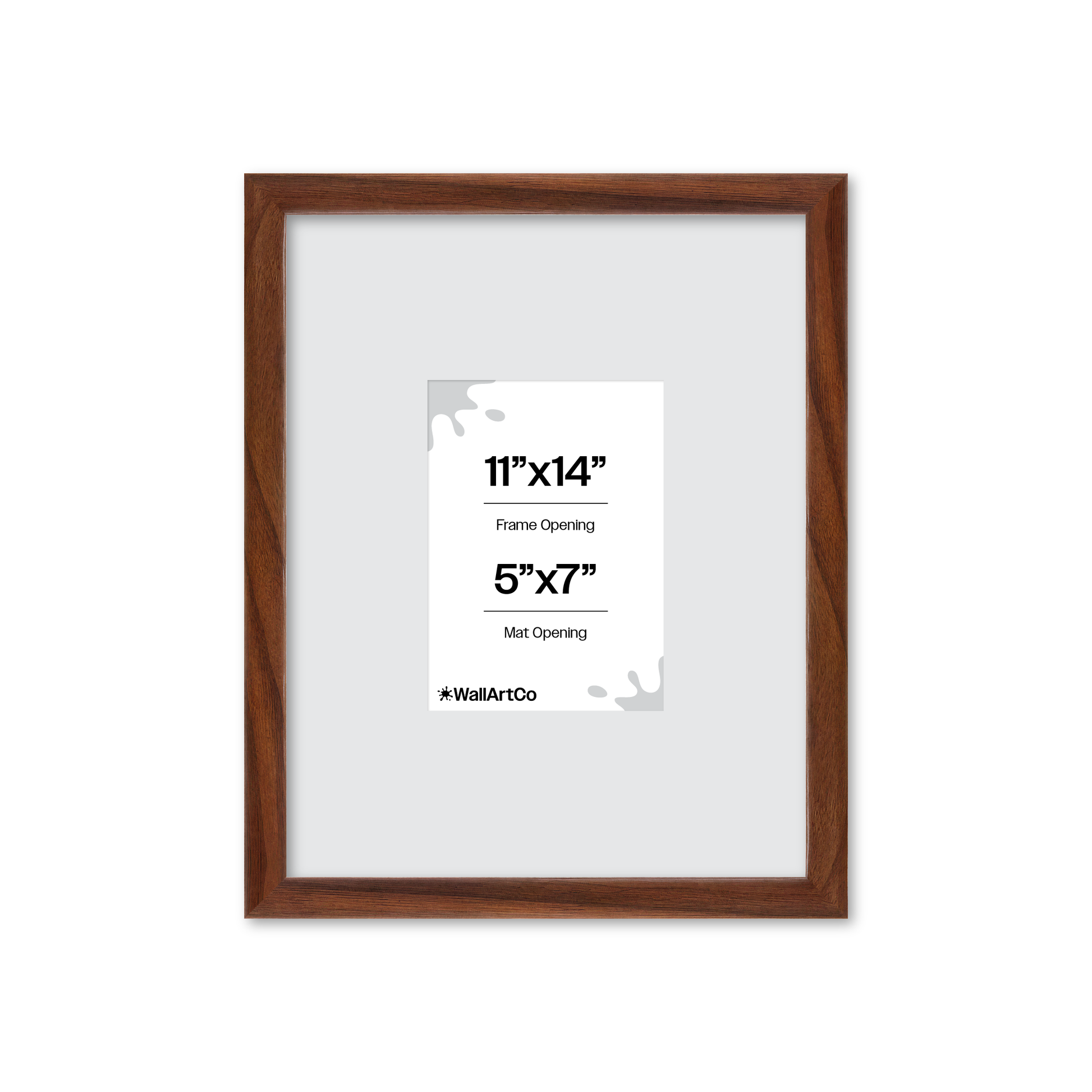 11" x 14" Dark Walnut Hudson Narrows Wall Frame