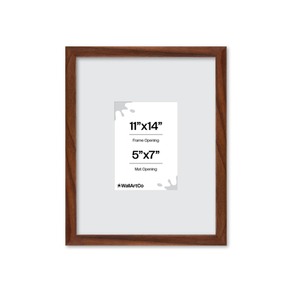 11" x 14" Dark Walnut Hudson Narrows Wall Frame