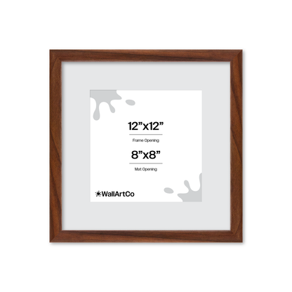 12" x 12" Dark Walnut Hudson Narrows Wall Frame