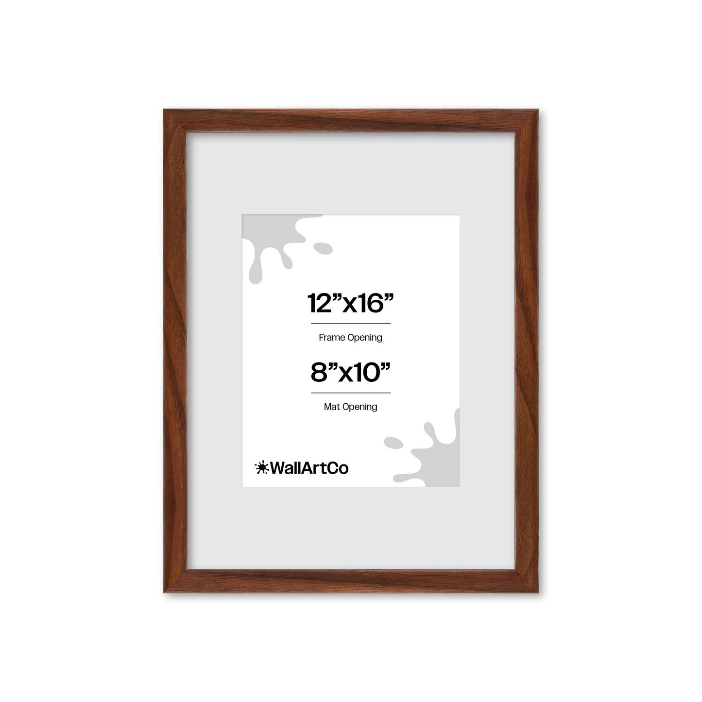 12" x 16" Dark Walnut Hudson Narrows Wall Frame