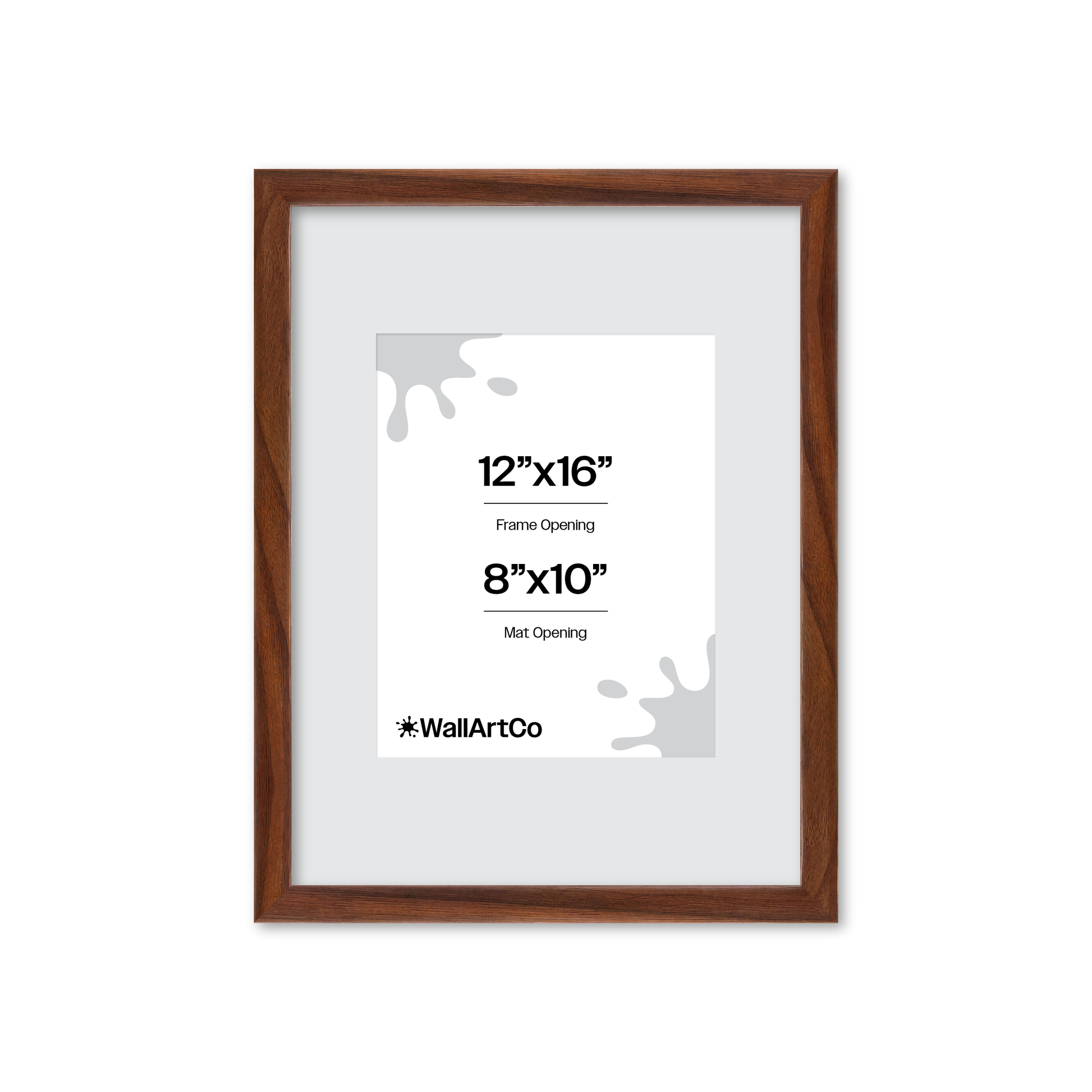 12" x 16" Dark Walnut Hudson Narrows Wall Frame