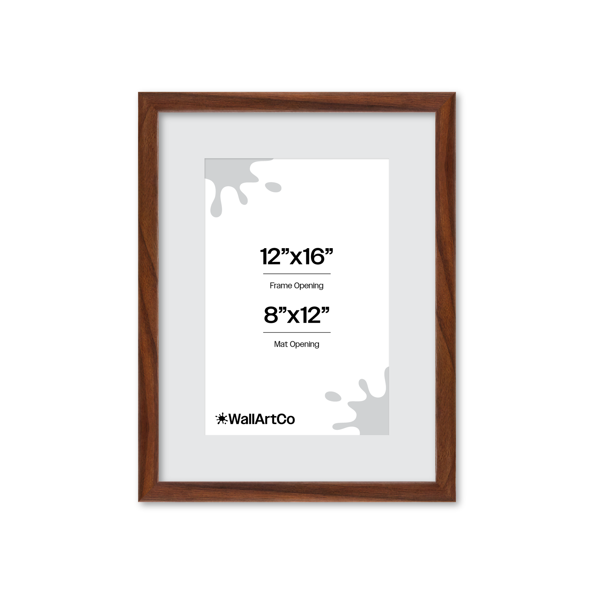 12" x 16" Dark Walnut Hudson Narrows Wall Frame