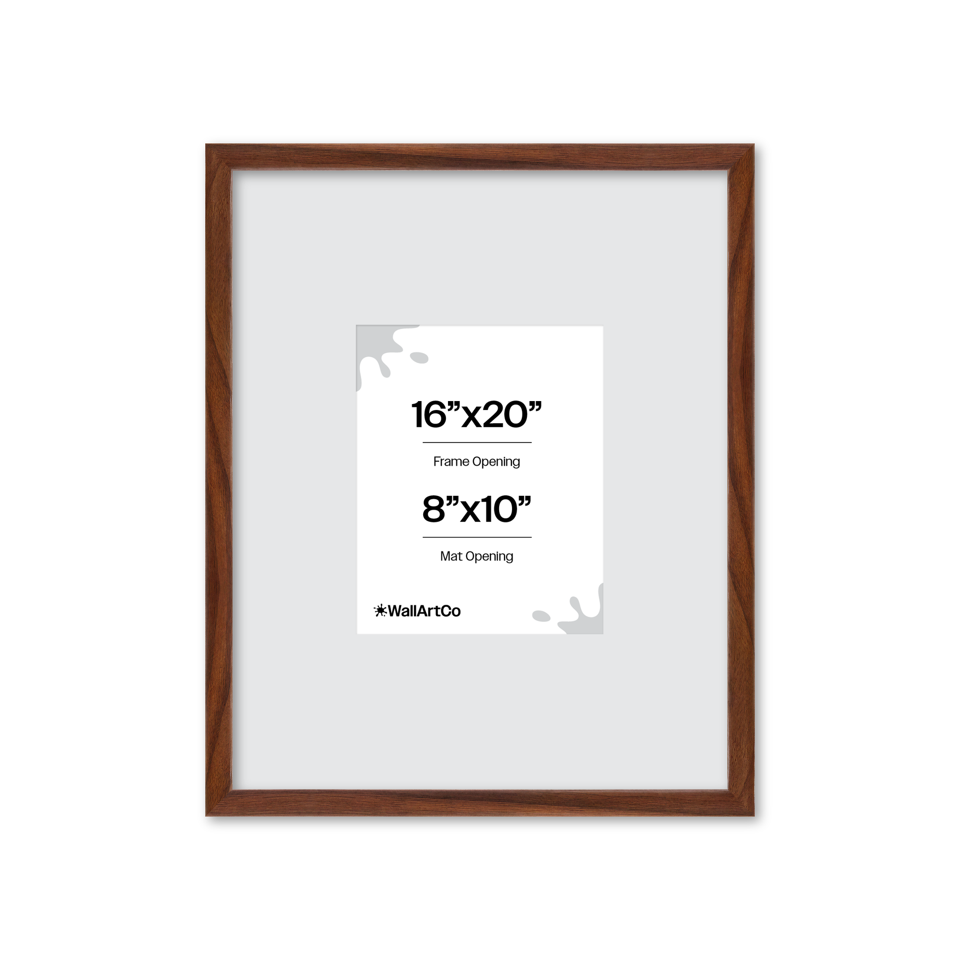 16" x 20" Dark Walnut Hudson Narrows Wall Frame