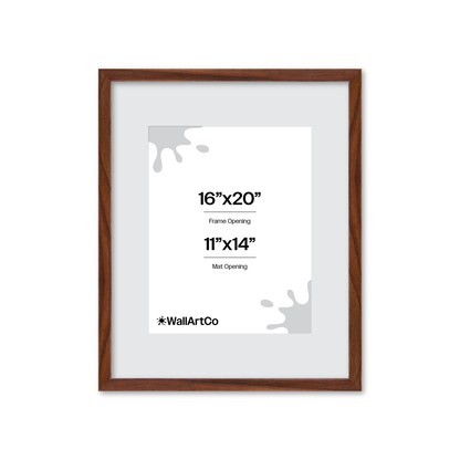 16" x 20" Dark Walnut Hudson Narrows Wall Frame