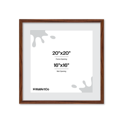 20" x 20" Dark Walnut Hudson Narrows Wall Frame
