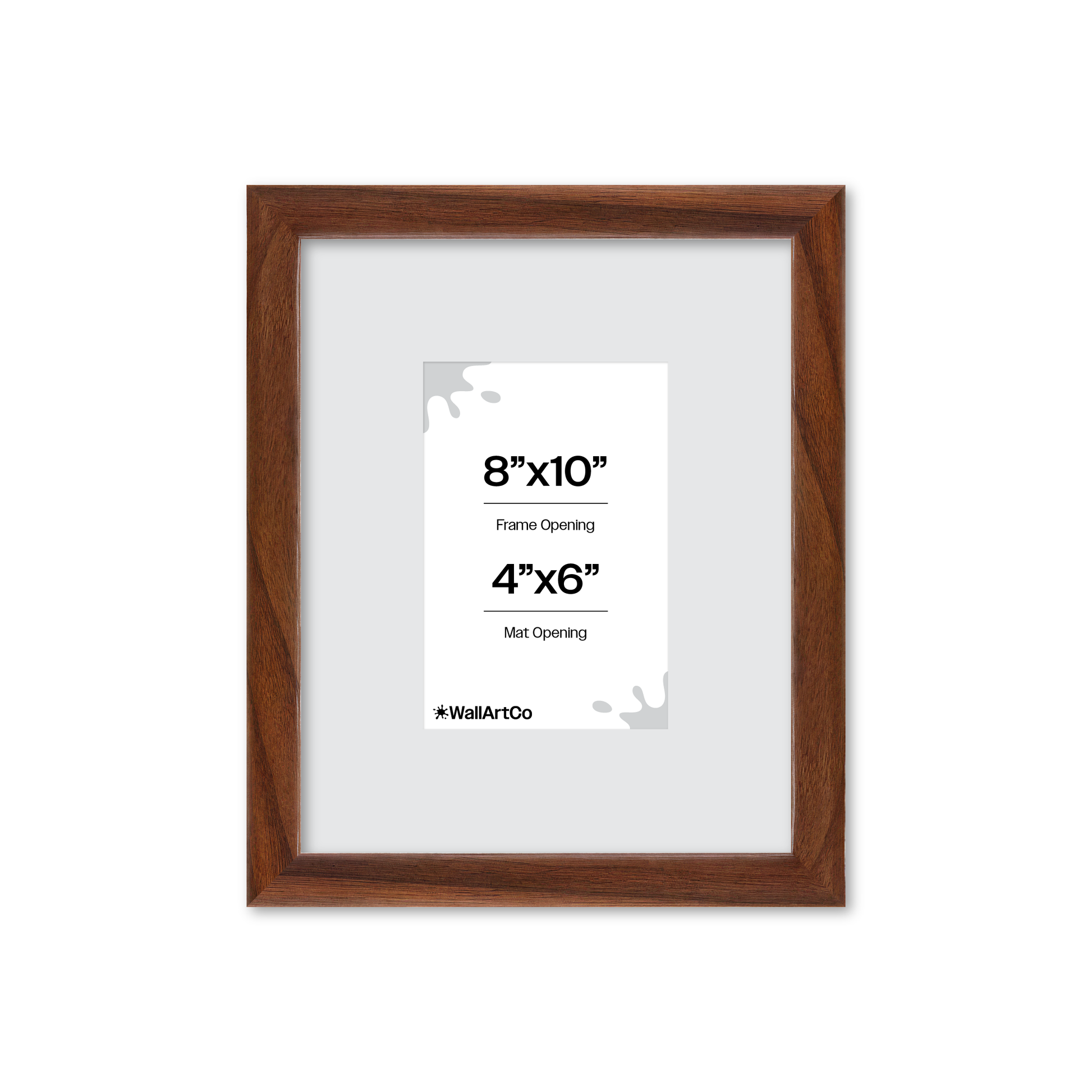 8" x 10" Dark Walnut Hudson Narrows Wall Frame