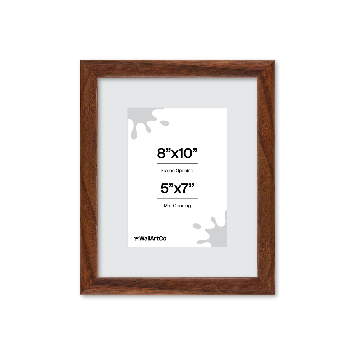 8" x 10" Dark Walnut Hudson Narrows Wall Frame