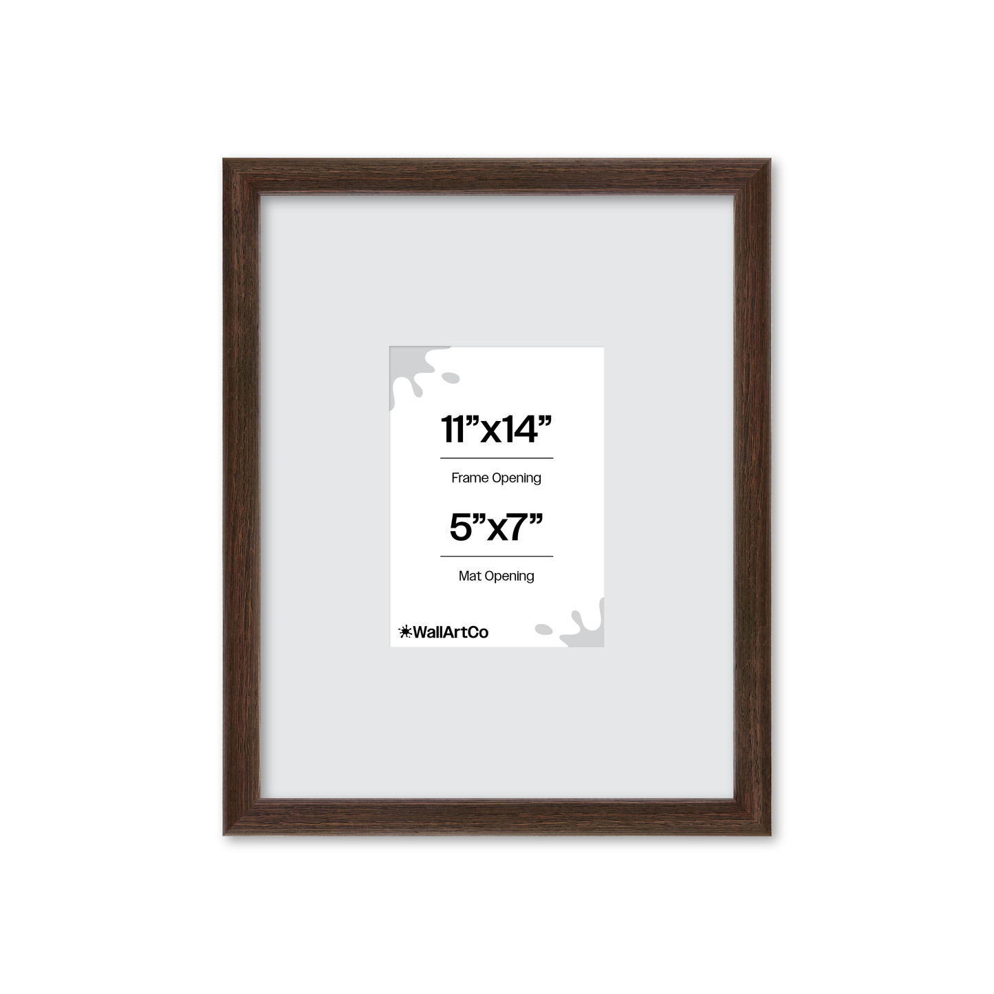 11" x 14" Dark Oak Hudson Narrows Wall Frame