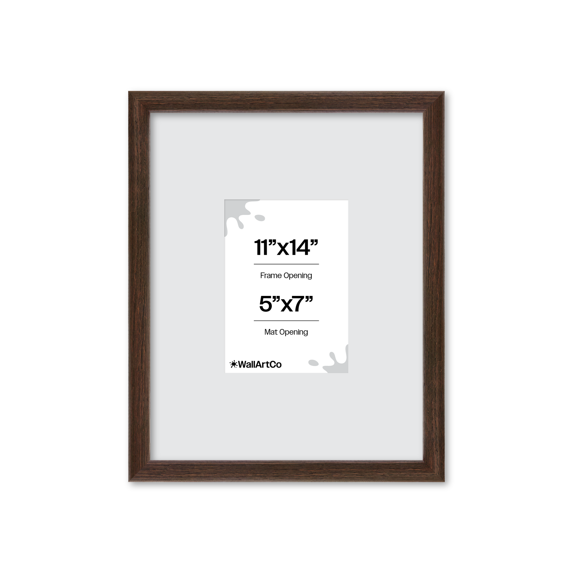 11" x 14" Dark Oak Hudson Narrows Wall Frame
