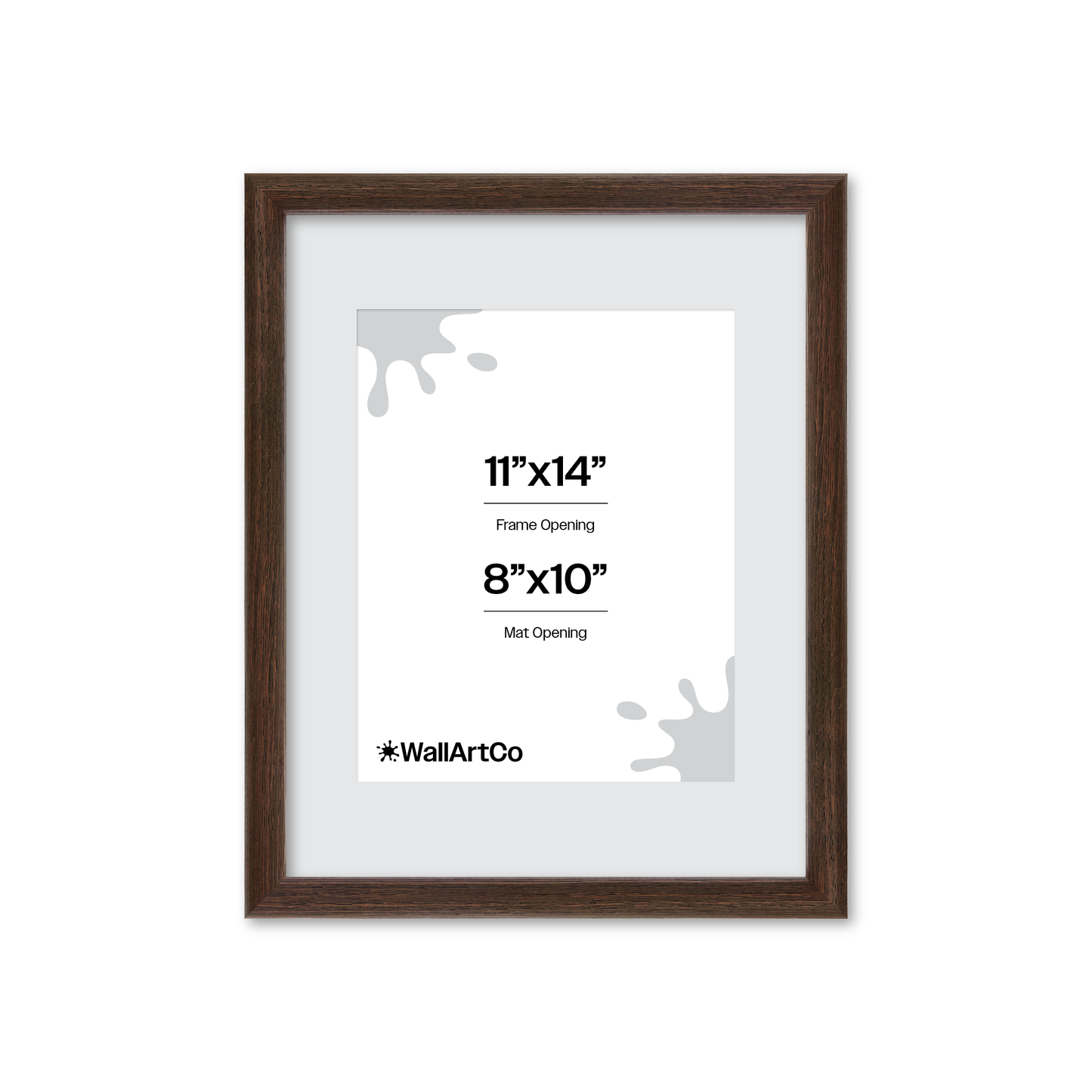 11" x 14" Dark Oak Hudson Narrows Wall Frame