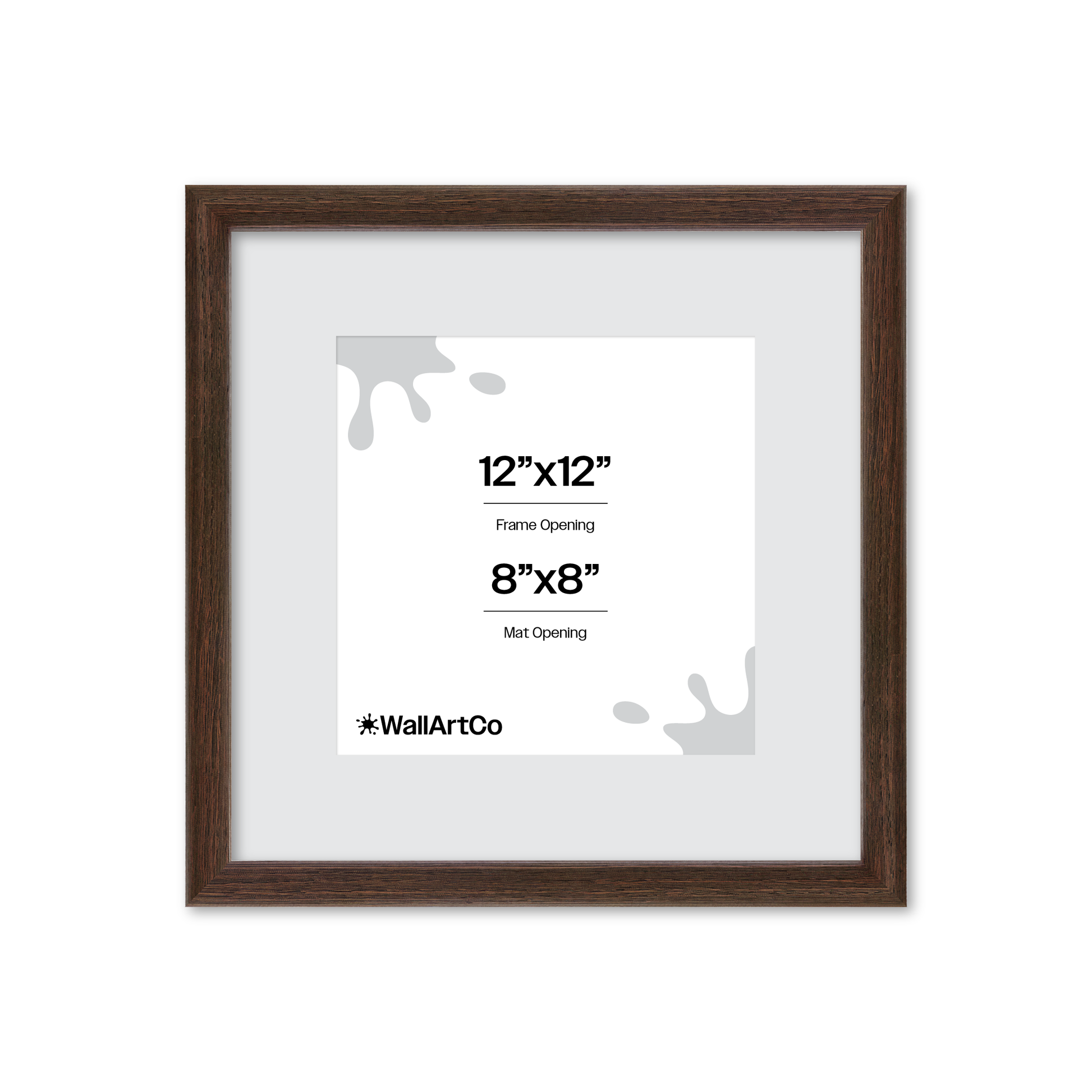 12" x 12" Dark Oak Hudson Narrows Wall Frame