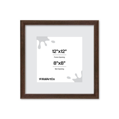 12" x 12" Dark Oak Hudson Narrows Wall Frame