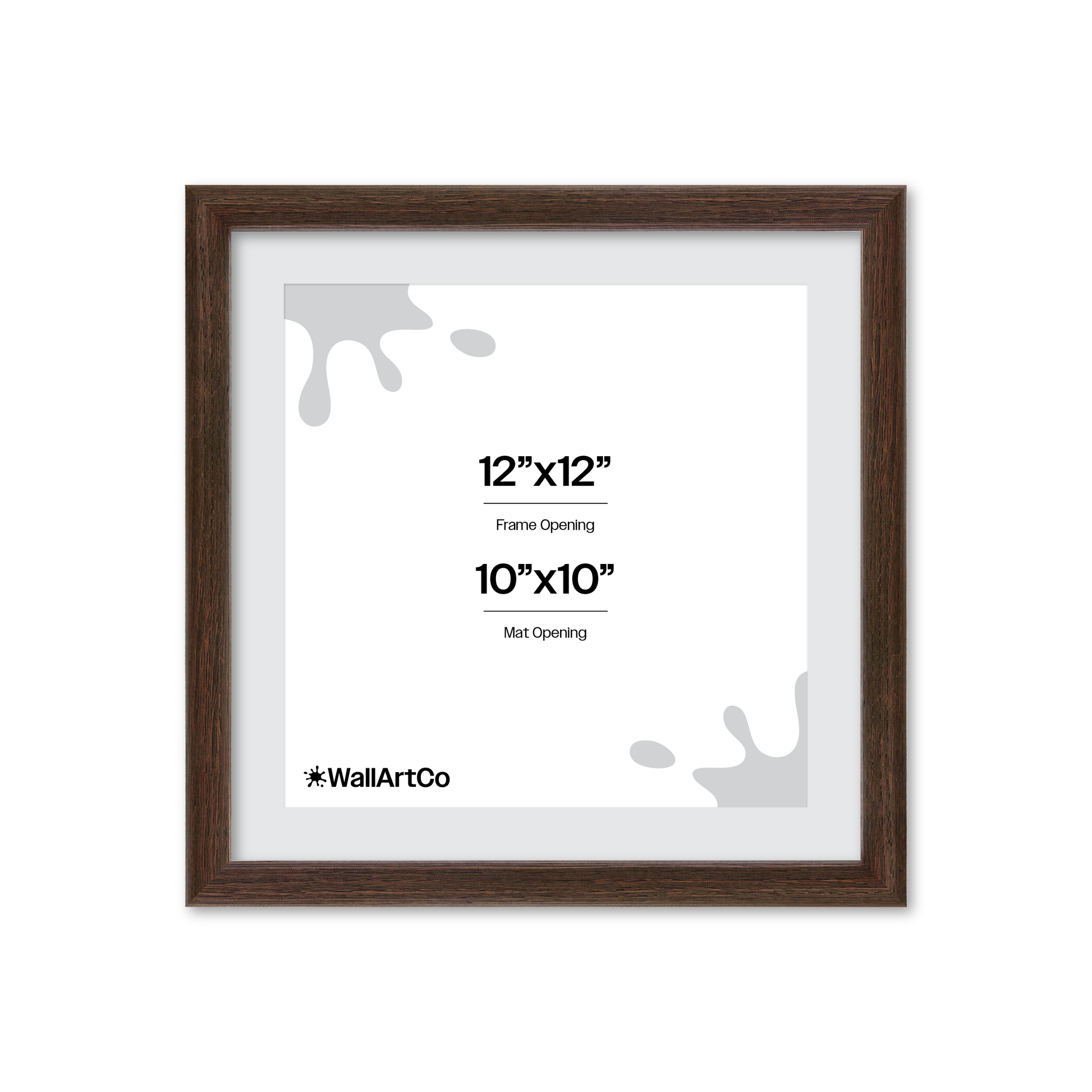 12" x 12" Dark Oak Hudson Narrows Wall Frame