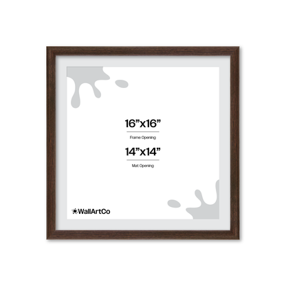 16" x 16" Dark Oak Hudson Narrows Wall Frame