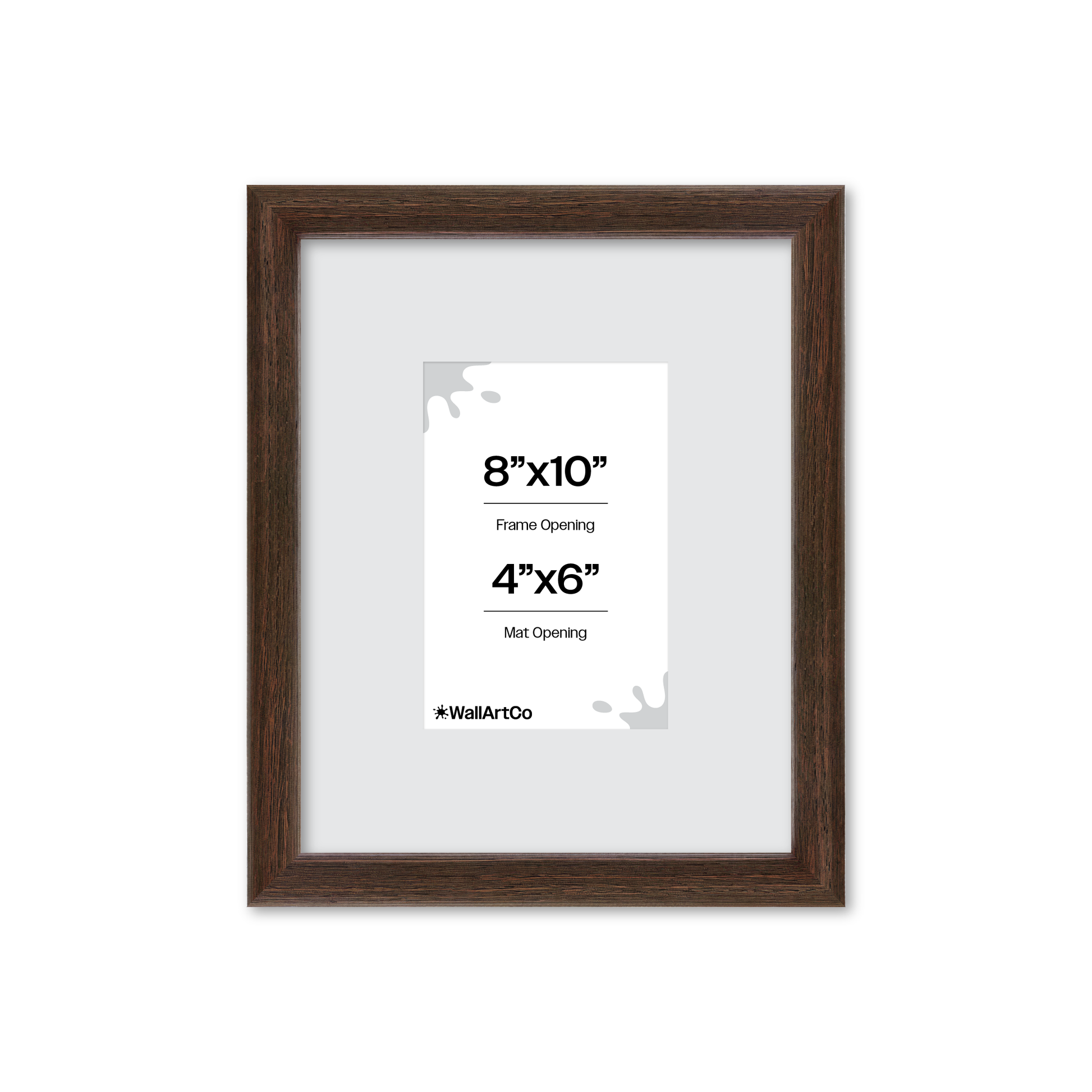 8" x 10" Dark Oak Hudson Narrows Wall Frame