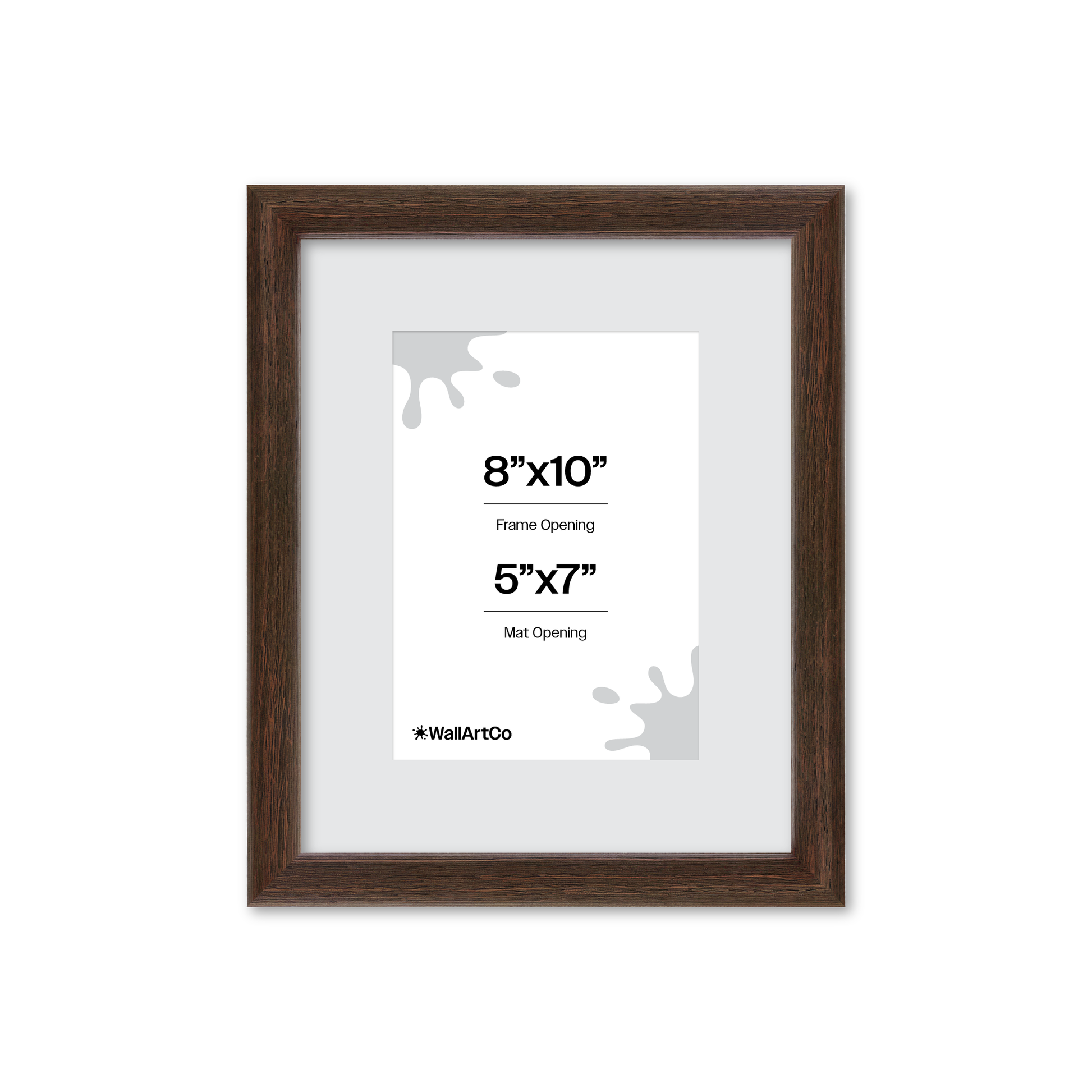 8" x 10" Dark Oak Hudson Narrows Wall Frame