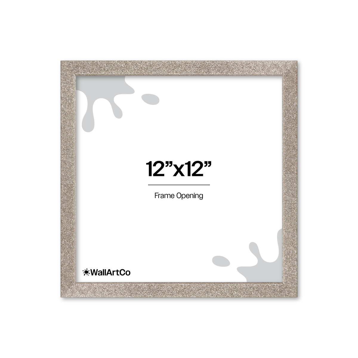 The Little Luxe - Silver Glitter Picture Frame