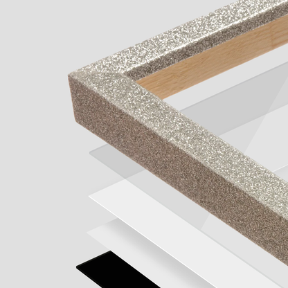 The Little Luxe - Silver Glitter Picture Frame