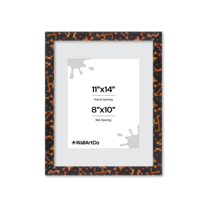 11" x 14" Tortoise Burlwood Lucca Wall Frame