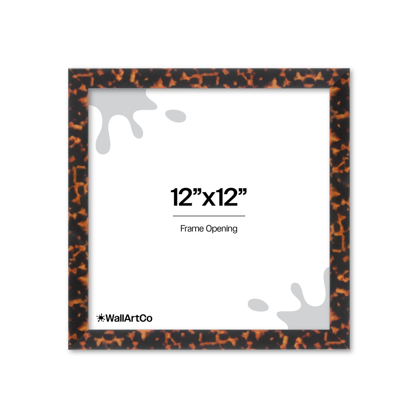 12" x 12" Tortoise Burlwood Lucca Wall Frame