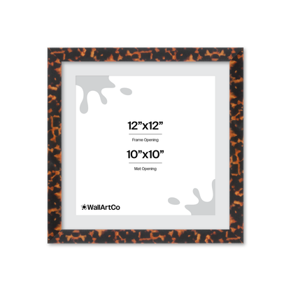 12" x 12" Tortoise Burlwood Lucca Wall Frame