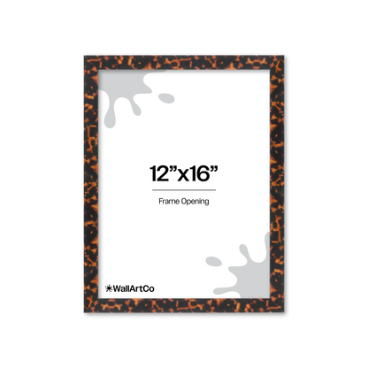 12" x 16" Tortoise Burlwood Lucca Wall Frame