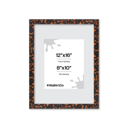 12" x 16" Tortoise Burlwood Lucca Wall Frame