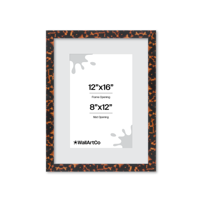 12" x 16" Tortoise Burlwood Lucca Wall Frame