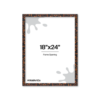 18" x 24" Tortoise Burlwood Lucca Wall Frame