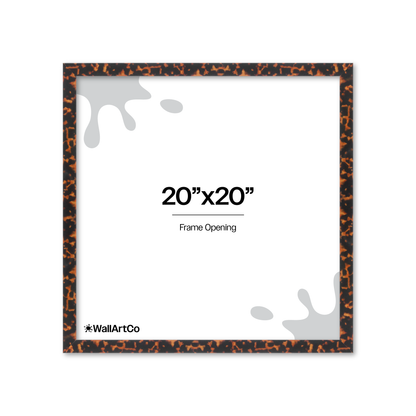 20" x 20" Tortoise Burlwood Lucca Wall Frame