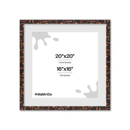 20" x 20" Tortoise Burlwood Lucca Wall Frame