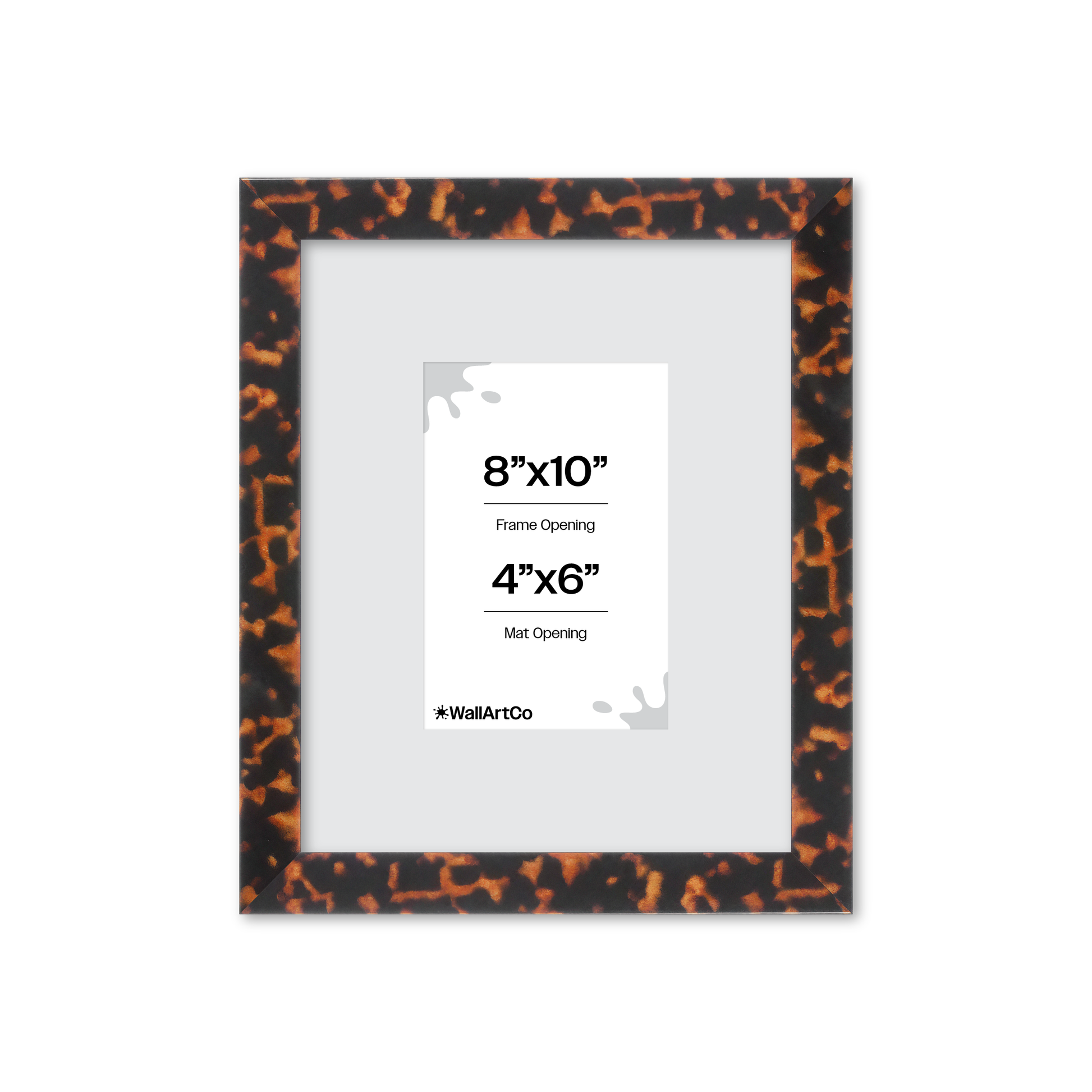 8" x 10" Tortoise Burlwood Lucca Wall Frame