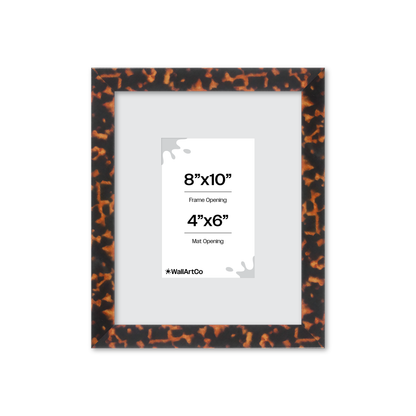 8" x 10" Tortoise Burlwood Lucca Wall Frame