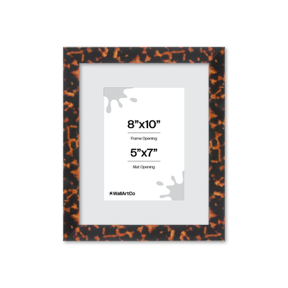 8" x 10" Tortoise Burlwood Lucca Wall Frame