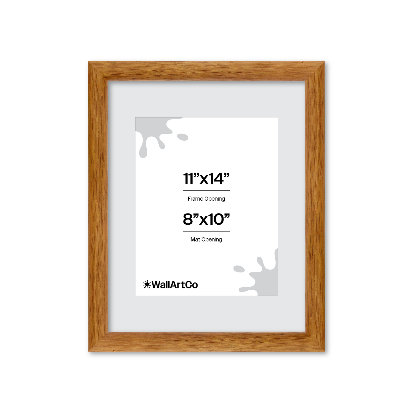 11" x 14" Light Oak Hudson Wall Frame