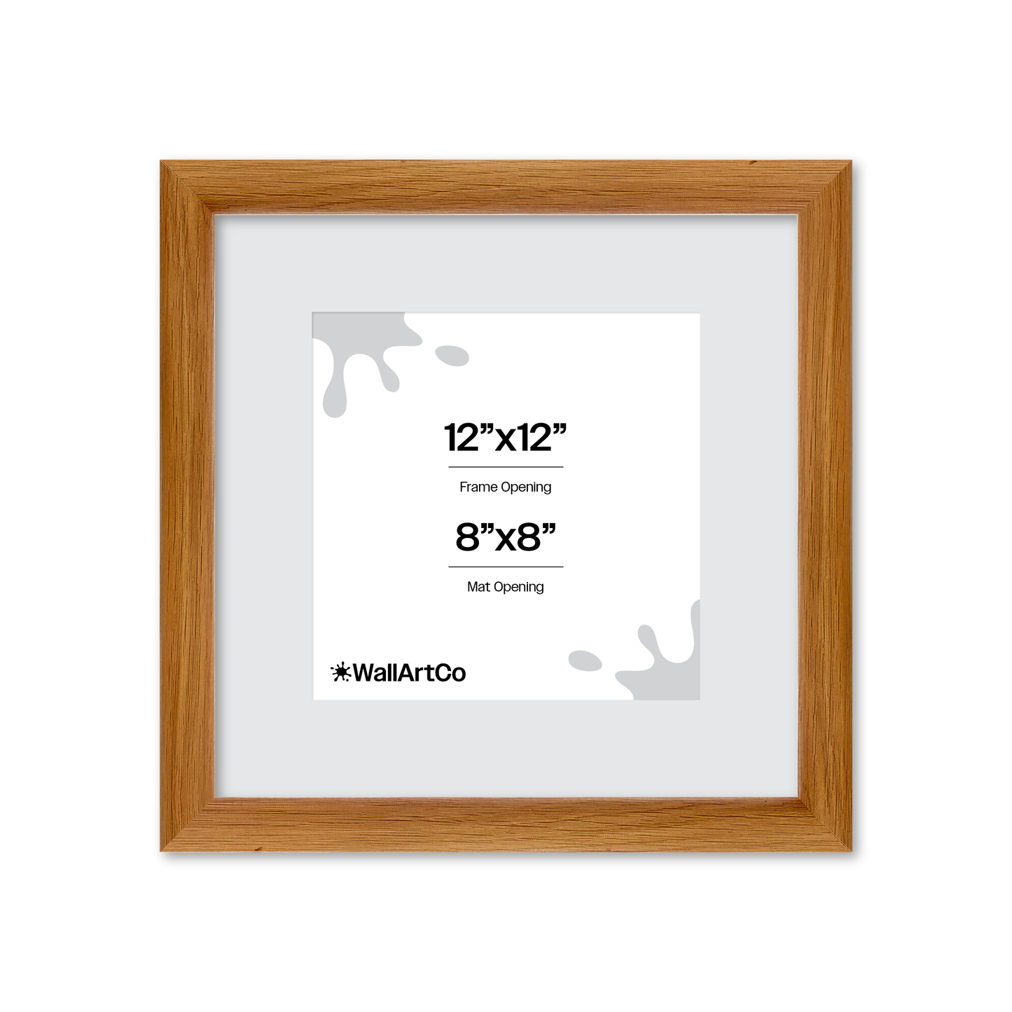 12" x 12" Light Oak Hudson Wall Frame